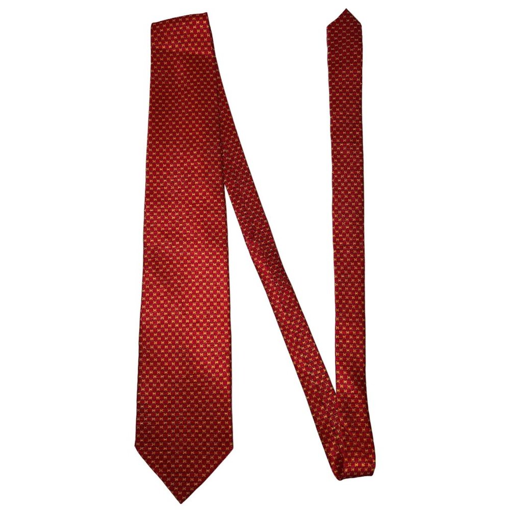TESORO ROSSO UOMO MODA Men's Tie Red/Orange